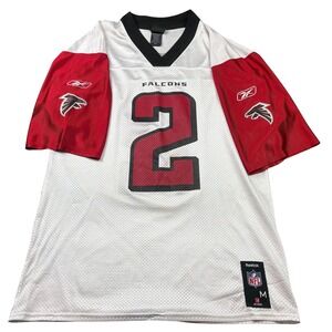 Reebok Atlanta Falcons Ryan #2 NFL Football Jersey White Red Mens Medium